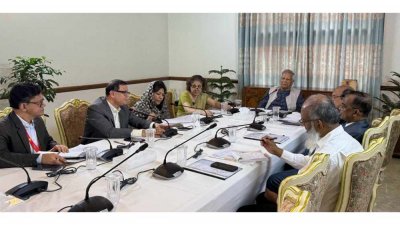 ‘সায়েদাবাদ পানি শোধনাগার নির্মাণ প্রকল্পের ফেজ-৩’ ও ‘মেঘনা নদী রক্ষায় মহাপরিকল্পনা’ প্রকল্পের অগ্রগতি জানতে সংশ্লিষ্টদের সঙ্গে বৈঠক করেন প্রধান উপদেষ্টা প্রফেসর মুহাম্মদ ইউনূস