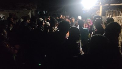 আল আমিনের লাশ দেখতে স্বজনদের ভিড়