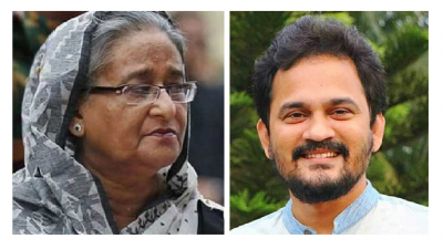 শেখ হাসিনা, (ডানে) ইমরান এইচ সরকার