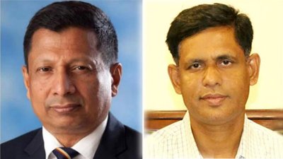সাবেক আইজিপি চৌধুরী আব্দুল্লাহ আল মামুন ও  সাবেক ওসি আবুল হাসান