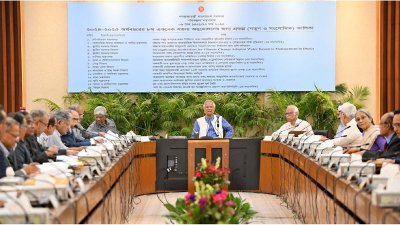 প্রধান উপদেষ্টা ড. মুহাম্মদ ইউনূসের সভাপতিত্বে একনেকের সভা অনুষ্ঠিত হয়