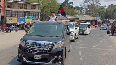 পঞ্চগড়ে শতাধিক গাড়ি নিয়ে সারজিসের শোডাউন