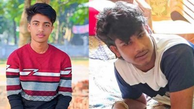 নাইম বাদশা ও সবুজ আহমেদ (বাঁ থেকে)