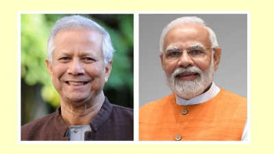 ড. মুহাম্মদ ইউনূস ও নরেন্দ্র মোদি (ছবি: সংগৃহীত)