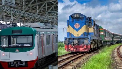 মেট্রোরেল ও আন্তঃনগর ট্রেন চলাচল শুরু