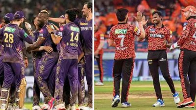 কলকাতা ও হায়দরাবাদ মুখোমুখি হবে রাতে