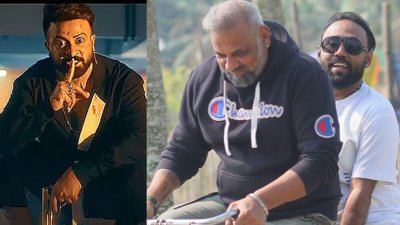 শাকিব খান (বরবাদ সিনেমার দৃশ্য), শৈলেশ আওয়াস্থি ও মেহেদী হাসান হৃদয়