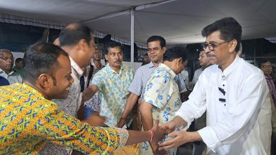 সনাতন ধর্মাবলম্বীদের সঙ্গে ঈদ শুভেচ্ছাবিনিময়