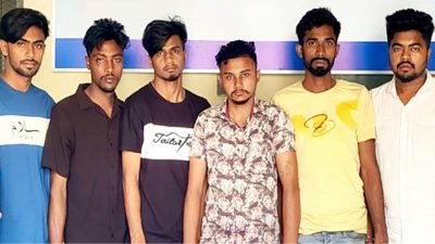 ছয় জনকে গ্রেফতার করে আদালতের মাধ্যমে কারাগারে পাঠানো হয়েছে