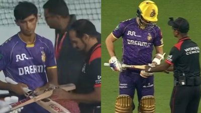 ব্যাটের মাপ পরীক্ষায় ‘ফেল’ নারিন-নর্কিয়া
