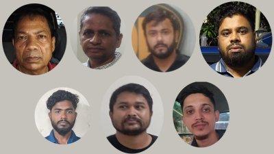 গ্রেফতার হওয়া ব্যক্তিদের কয়েকজন