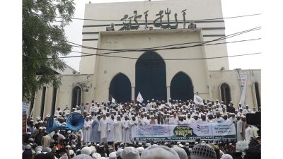 হেফাজতের বিক্ষোভ (ছবি: সাজ্জাদ হোসেন)