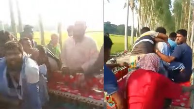 জোরপূর্বক তুলে নিয়ে যাওয়া হচ্ছে পল্লিচিকিৎসককে