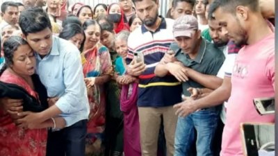 পলাশ সাহার পরিবারের আহাজারি