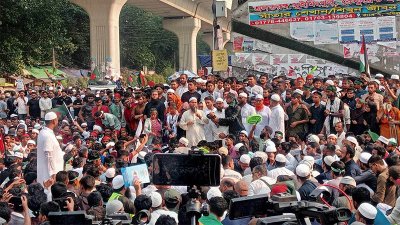 আওয়ামী লীগ নিষিদ্ধের দাবিতে শহবাগে গণজমায়েত