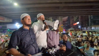 রাজধানীর মগবাজার চৌরাস্তায় শোকরানা সভা কর্মসূচি পালন করেছে জামায়াতে ইসলামী