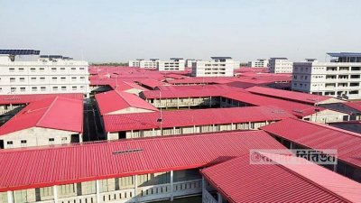 ভাসানচরে রোহিঙ্গাদের আশ্রয়শিবির