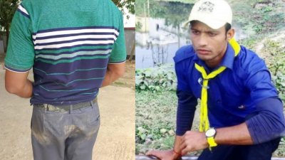 আহত এসআই রফিকুল ইসলাম ও আটক ছাত্রদল নেতা জয়নাল ভূঁইয়া