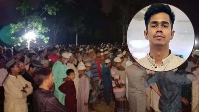 ঢাকা বিশ্ববিদ্যালয়ের শিক্ষার্থী ও ছাত্রদল নেতা শাহরিয়ার আলম সাম্যকে সিরাজগঞ্জের বেলকুচি উপজেলার সড়াতৈল এলাকায় মা ও দাদির কবরের পাশে দাফন