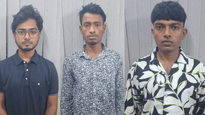 গ্রেফতার হওয়া ব্যক্তিদের তিন জন