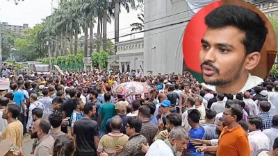 নগর ভবনে উপদেষ্টা আসিফকে অবাঞ্চিত ঘোষণা করেন ইশরাক হোসেনর অনুসারীরা