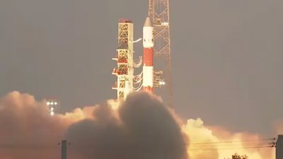 স্যাটেলাইটটিকে কক্ষপথে স্থাপন করা যায়নি। ছবি: ইসরো