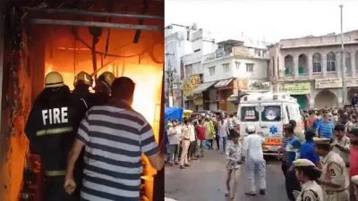 বৈদ্যুতিক শর্ট সার্কিট থেকে আগুনের সূত্রপাত বলে প্রাথমিকভাবে ধারণা করা হচ্ছে। ছবি: এনডিটিভি