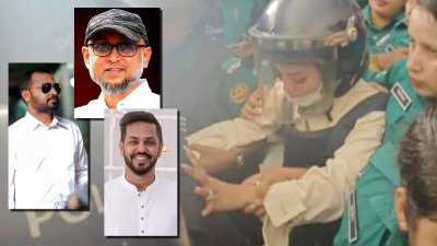 জীবন, ফারুকী ও নিপুন (ইনসার্টে), সঙ্গে আদালতে ফারিয়া