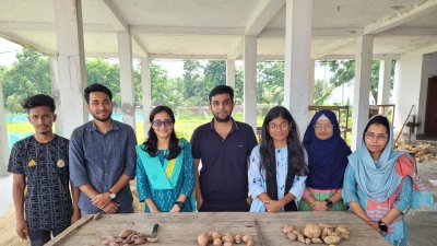 অধিক পুষ্টি ও ঔষধি গুণসম্পন্ন রঙিন মিষ্টি আলুর তিনটি জাত উদ্ভাবন করে সফলতা পেয়েছেন বাংলাদেশ কৃষি বিশ্ববিদ্যালয়ের (বাকৃবি) কৌলিতত্ত্ব ও উদ্ভিদ প্রজনন বিভাগের একদল গবেষক