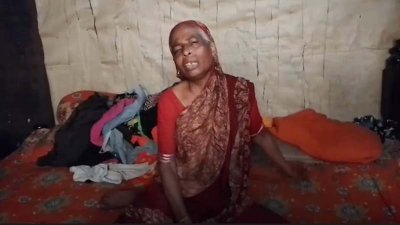 নিহত নাসির উদ্দিন দাদনের দ্বিতীয় স্ত্রী রমিজা বেগম আহাজারি