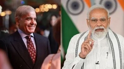 শাহবাজ শরিফ ও নরেন্দ্র মোদি। ছবি: ওয়েবসাইট