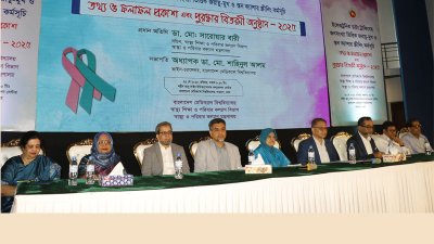 ‘ইলেক্ট্রনিক ডাটা ট্রাকিংসহ জনসংখ্যাভিত্তিক জরায়ুমুখ ও স্তন ক্যানসার স্ক্রিনিং’ শীর্ষক কর্মসূচির ফলাফল প্রকাশ অনুষ্ঠান