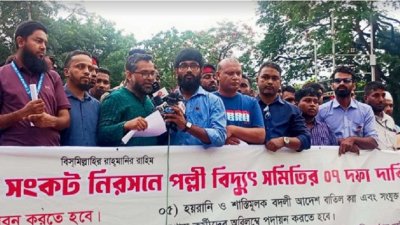 ৮০টি পল্লী বিদ্যুৎ সমিতির কর্মকর্তা-কর্মচারীরা ২১ মে থেকে শহীদ মিনারে অবস্থান কর্মসূচি চালিয়ে যাচ্ছেন