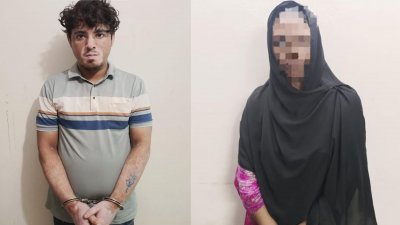 গ্রেফতার সাইফুল ইসলাম ও তার স্ত্রী সাদিয়া আক্তার/ ছবি: পিবিআইয়ের সৌজন্যে