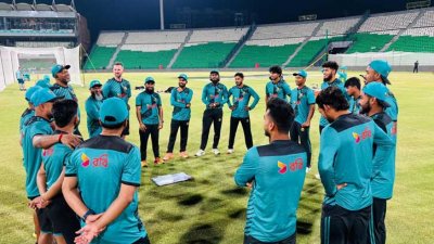 গাদ্দাফি স্টেডিয়ামে বাংলাদেশের অনুশীলন
