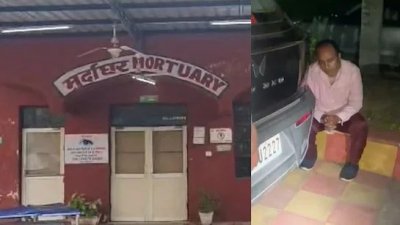 মৃতদেহগুলো একটি বেসরকারি হাসপাতালের মর্গে রাখা হয়েছে। ছবি: এনডিটিভি
