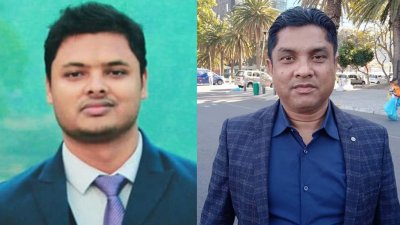 (বাঁ থেকে) মো. সাঈফ আহমেদ নাসিম ও আরিফুর রহমান