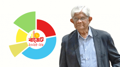 অর্থ উপদেষ্টা ড. সালেহউদ্দিন আহমেদ বাজেট প্রস্তাব উপস্থাপন করেন