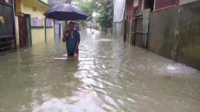 আসামে একদিনে রেকর্ড বৃষ্টিপাত। ছবি: এনডিটিভি।