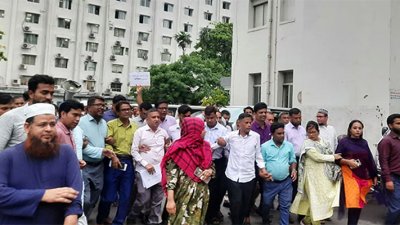 সচিবালয়ে কর্মচারীদের বিক্ষোভ (ফাইল ফটো)