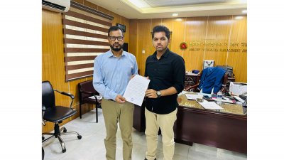 দুর্যোগ ব্যবস্থাপনা মন্ত্রণালয়ে স্মারকলিপি দেন এনসিপির সংগঠক আজিজুর রহমান রিজভী