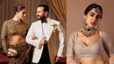 কারিনা কাপুর খান, সাইফ আলি খান ও সারা আলি খান