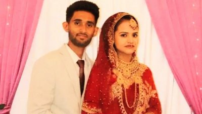 হাবিবুর মাসুম ও কুলসুমা আক্তার শিউলী‌র বিয়ের অনুষ্ঠানে তোলা ছবি।