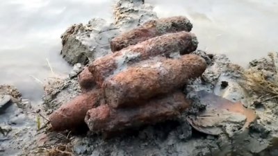 উদ্ধার হওয়া মর্টার শেল