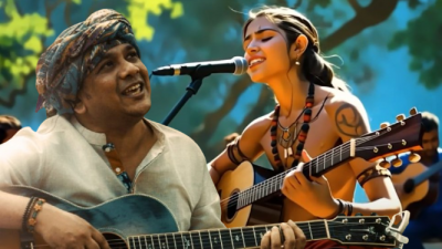 সাব্বির নাসির ও ভিডিওর একটি অ্যানিমেশন চরিত্র