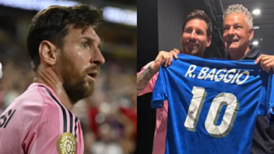 মেসিকে জার্সি দিলেন বাজ্জিও