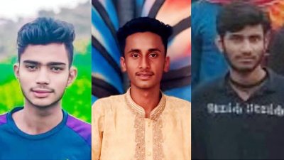 নিহত মো. আরাফাত, মো. আনিস, মো. রিয়াজ