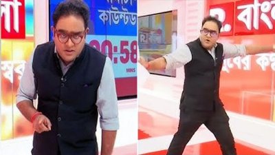 ভারতের রিপাবলিক বাংলা চ্যানেলে বিতর্কিত উপস্থাপক ময়ুখ রঞ্জন ঘোষ