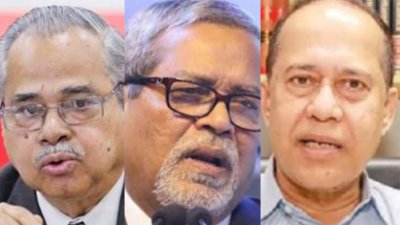 কাজী রকিবউদ্দীন আহমদ, কেএম নূরুল হুদা ও কাজী হাবিবুল আউয়াল