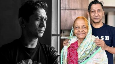 মায়ের সঙ্গে তানজির তুহিন